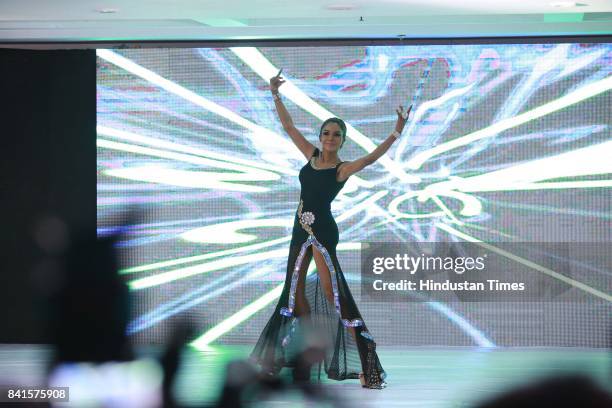 Community member participates in Miss Transqueen India 2017, a beauty pageant for the transgender community, on August 27, 2017 in Gurugram, India.