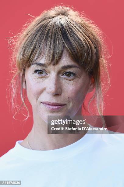 Milena Mancini attends 'Il Contagio' photocall during the 74th Venice Film Festival at Villa degli Autori on September 1, 2017 in Venice, Italy.