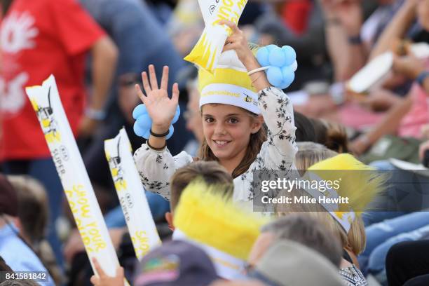 Spectators enjoying themselves in the crowd during the Women's Kia Super League Semi Final between Surrey Stars and Western Storm at The 1st Central...