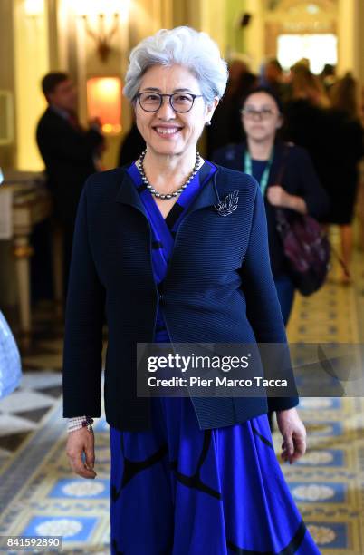 Fu Ying, vice minister of the Foreign Ministry of the People's Republic of China, attends the Ambrosetti International Economic Forum on September 1,...