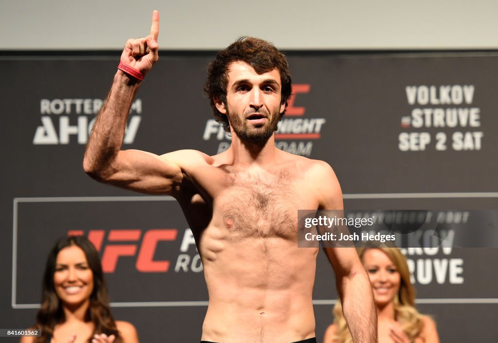 UFC Fight Night Weigh-in