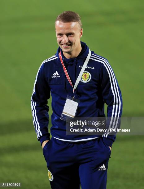 Scotland's Leigh Griffiths before the 2018 FIFA World Cup Qualifying, Group F match at the LFF Stadium, Vilnius.