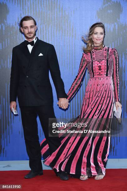 Pierre Casiraghi and Beatrice Borromeo attend the Franca Sozzanzi Award during the 74th Venice Film Festival on September 1, 2017 in Venice, Italy.