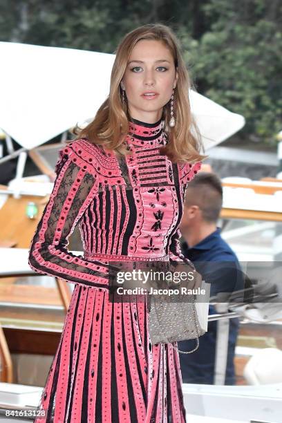 Beatrice Borromeo is seen during the 74. Venice Film Festival on September 1, 2017 in Venice, Italy.