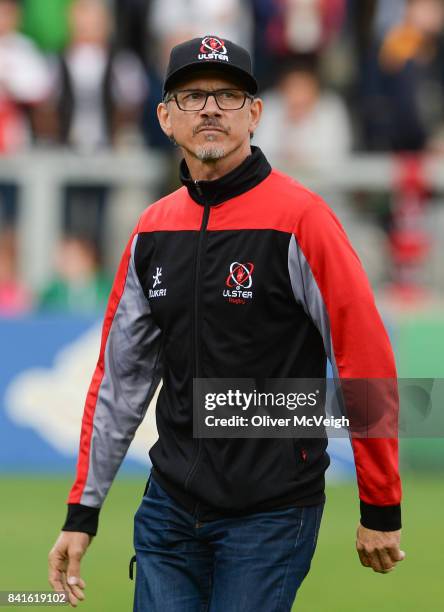 Belfast , United Kingdom - 1 September 2017; Director of Ulster Rugby Les Kiss before the Guinness PRO14 Round 1 match between Ulster and Cheetahs at...