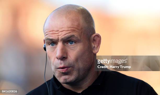 Richard Cockerill, Head Coach of Edinburgh during the Guinness Pro14 match between Cardiff Blues and Edinburgh at Cardiff Arms Park on September 1,...