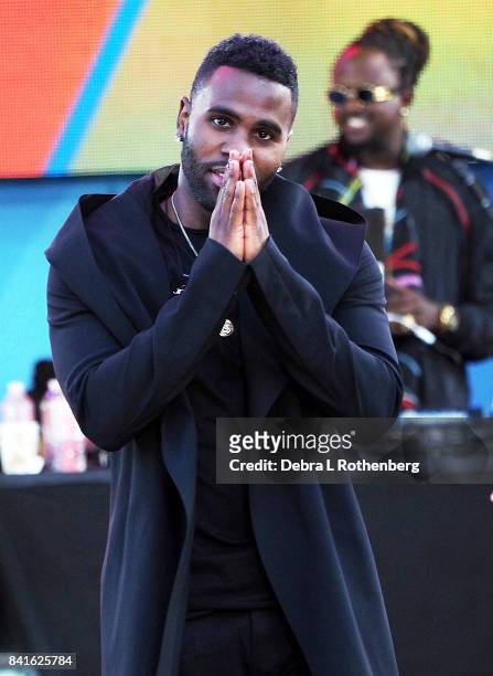 Jason Derulo performs during ABC's "Good Morning America" at Rumsey Playfield on September 1, 2017 in New York City.