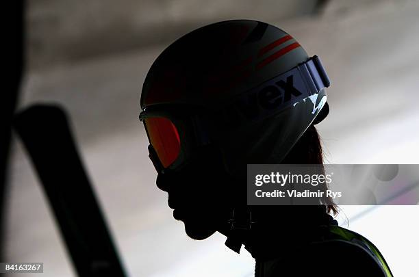 Shohei Tochimoto of Japan looks on during the FIS Ski Jumping World Cup at the 57th Four Hills Ski Jumping Tournament on January 3, 2009 in...