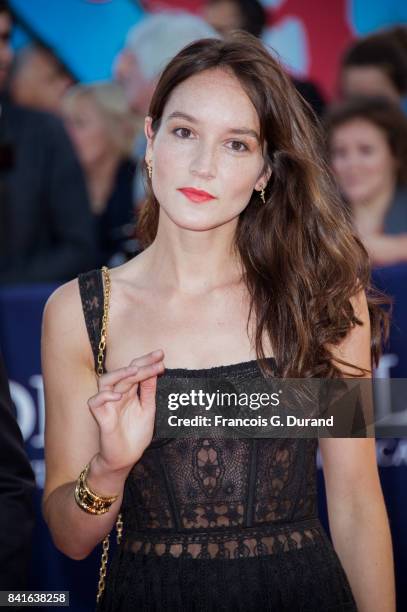 Anais Demoustier arrives at the opening ceremony of the 43rd Deauville American Film Festival on September 1, 2017 in Deauville, France.