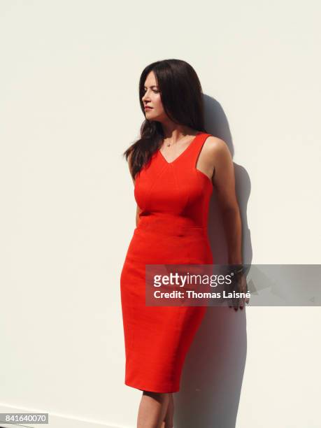 Actress Victoria Hill is photographed for Self Assignement on August 31, 2017 in Venice, Italy. .