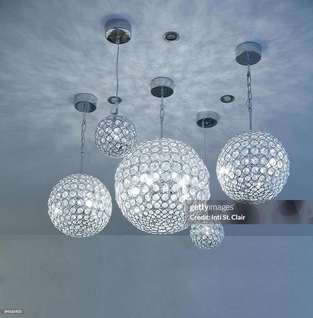 Various crystal globe chandelier lighting fixtures