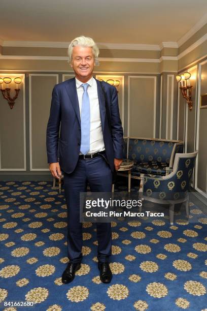 Geert Wilders, member of the Dutch Parliament attends the Ambrosetti International Economic Forum on September 1, 2017 in Cernobbio, Como,...