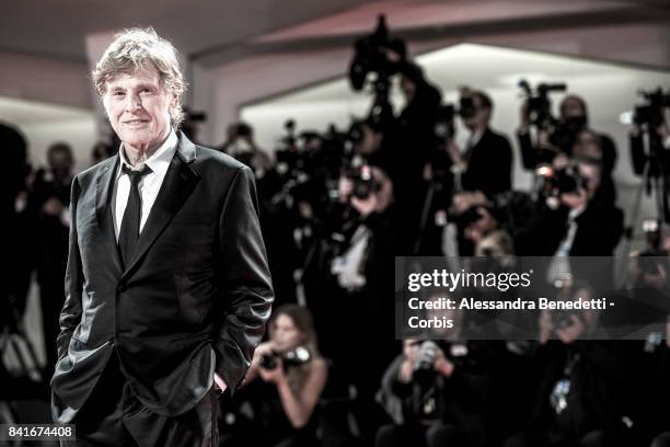 Robert Redford walks the red carpet ahead of the 'Lean On Pete' screening during the 74th Venice Film Festival at Sala Grande on September 1, 2017 in...