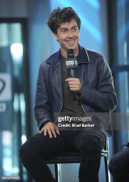 Nat Wolff attends Build presents Nat Wolff discussing "Leap" at Build Studio on September 1, 2017 in New York City.