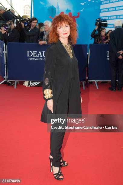 Actress Sabine Azema arrives at the Opening Ceremony of the 43rd Deauville American Film Festival on September 1, 2017 in Deauville, France.
