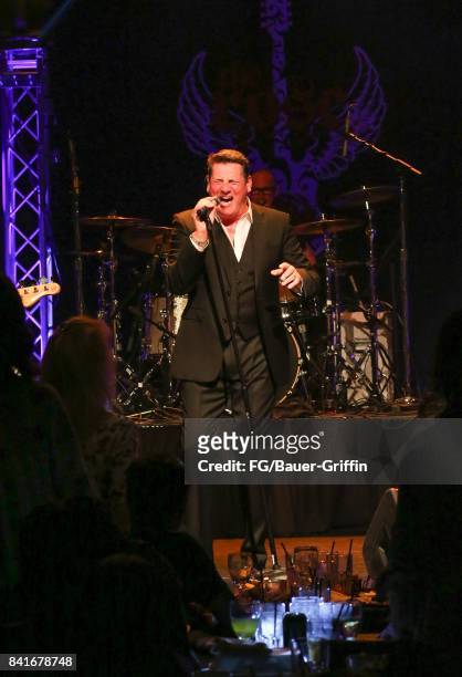 Tony Hadley plays to 300 people at the Rose in Pasadena after splitting with his old band Spandau Ballet on August 31, 2017 in Los Angeles,...