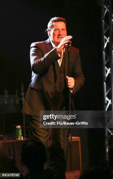 Tony Hadley plays to 300 people at the Rose in Pasadena after splitting with his old band Spandau Ballet on August 31, 2017 in Los Angeles,...