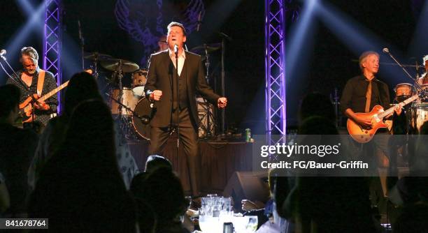 Tony Hadley plays to 300 people at the Rose in Pasadena after splitting with his old band Spandau Ballet on August 31, 2017 in Los Angeles,...