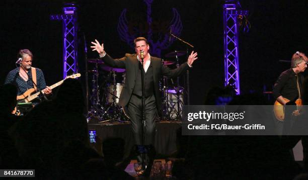 Tony Hadley plays to 300 people at the Rose in Pasadena after splitting with his old band Spandau Ballet on August 31, 2017 in Los Angeles,...