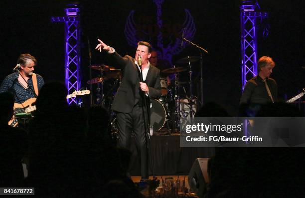 Tony Hadley plays to 300 people at the Rose in Pasadena after splitting with his old band Spandau Ballet on August 31, 2017 in Los Angeles,...