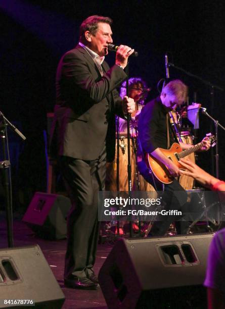 Tony Hadley plays to 300 people at the Rose in Pasadena after splitting with his old band Spandau Ballet on August 31, 2017 in Los Angeles,...