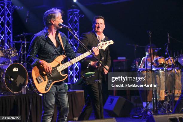 Tony Hadley plays to 300 people at the Rose in Pasadena after splitting with his old band Spandau Ballet on August 31, 2017 in Los Angeles,...