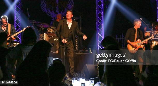 Tony Hadley plays to 300 people at the Rose in Pasadena after splitting with his old band Spandau Ballet on August 31, 2017 in Los Angeles,...