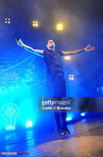 Danny O'Donoghue of The Script performs on stage at the Brixton Academy on September 1, 2017 in London, England.