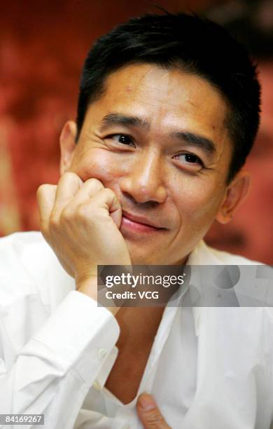 Tony Leung arrives at the premiere of "Red Cliff Part 2" on January 4, 2009 in Beijing, China.