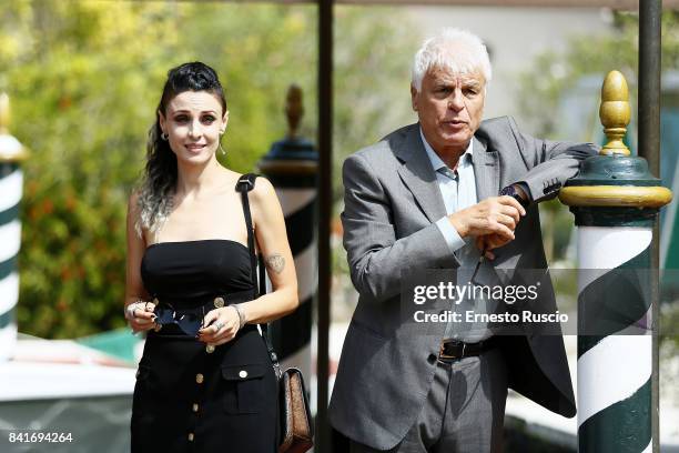 Michele Placido and Federica Vincenti are seen during the 74. Venice Film Festival on September 1, 2017 in Venice, Italy.