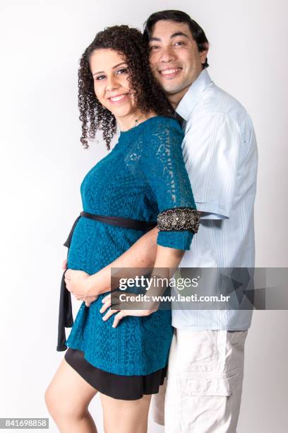 pregnant couple - gravida stock-fotos und bilder