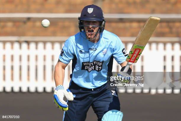 Peter Nevill of Cricket NSW bats during the Cricket NSW Intra Squad Match at Hurstville Oval on September 2, 2017 in Sydney, Australia.