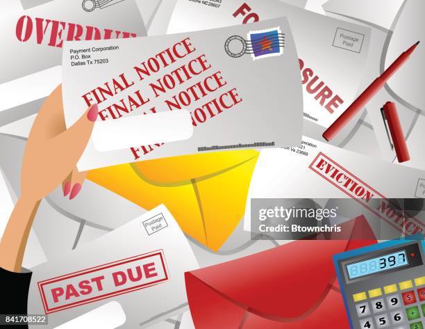 notice - priority mail stock illustrations