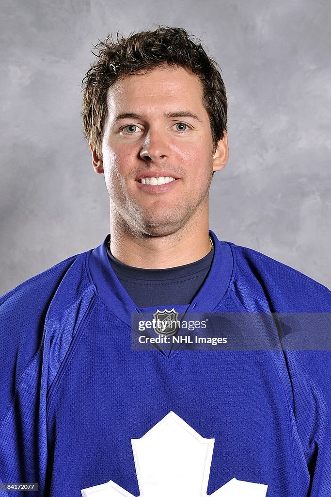 Mark Bell of the Toronto Maple Leafs poses for his official headshot ...