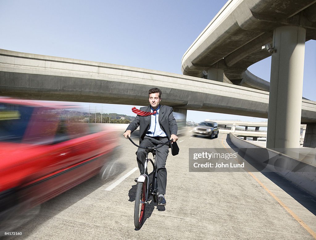 Cycling on the freeway