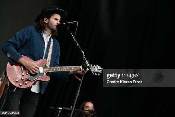 Harry Hudson-Taylor of Hudson Taylor perform at Electric Picnic Festival at Stradbally Hall Estate on September 1, 2017 in Laois, Ireland.