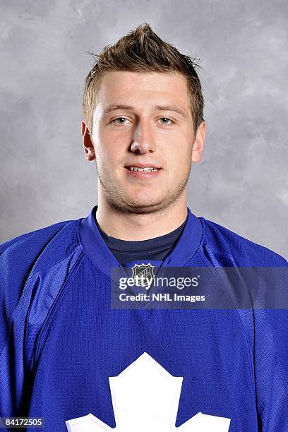 Jiri Tlusty of the Toronto Maple Leafs poses for his official headshot for the 2008-2009 NHL season.