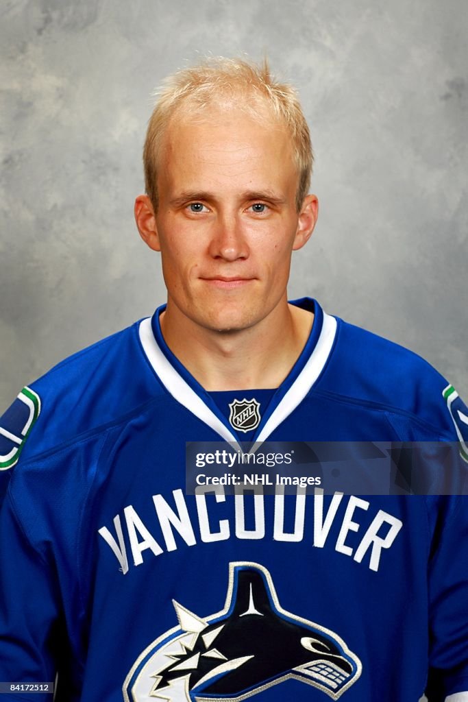 Sami Stylo Sami Salo of the Vancouver Canucks poses for his official headshot ...