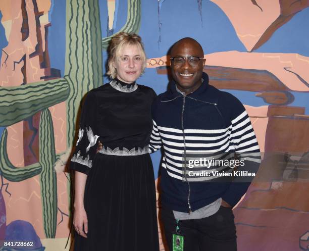 Greta Gerwig and Barry Jenkins attend the Telluride Film Festival 2017 on September 1, 2017 in Telluride, Colorado.