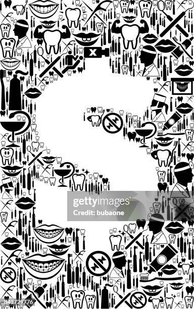 dollar dentist and dental vector icon pattern - root canal stock illustrations