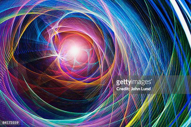 abstract light patterns - chaos theory stock pictures, royalty-free photos & images