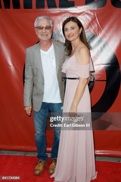 Actors Robert Sisko and Natasha Goubskaya attend the Premiere Of HT Pictures "Mike Boy" at Laemmle Music Hall on September 1, 2017 in Beverly Hills,...