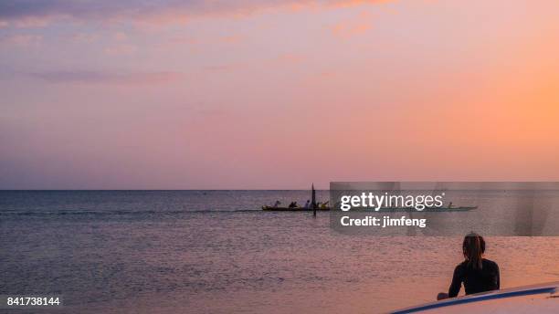 maunalua bay beach park - kailua beach stock pictures, royalty-free photos & images