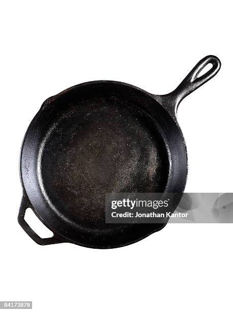 cast iron skillet - cast iron stock pictures, royalty-free photos & images