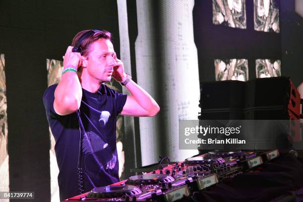 Martin Solveig performs at the Electric Zoo Music Festival - Day 1 - at Randall's Island on September 1, 2017 in New York City.