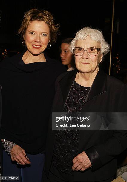 Annette Bening and author Harper Lee