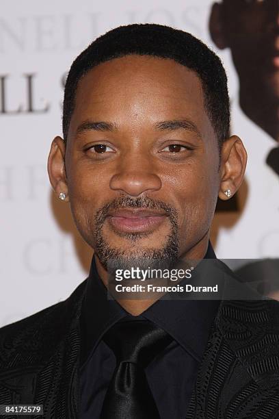 Actor Will Smith attends the Paris Photocall of Seven Pounds at the Gaumont Champs-Elysees on January 5, 2009 in Paris, France.
