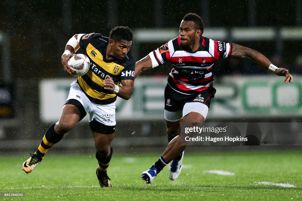 Mitre 10 Cup Rd 3 - Taranaki v Counties Manukau