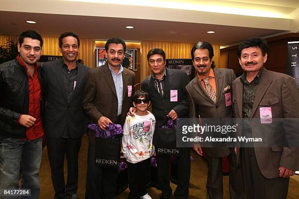 Tigers Del Norte pose at the 9th Annual Latin GRAMMY Awards Gift Lounge held at the Toyota Center on November 11, 2008 in Houston, Texas.
