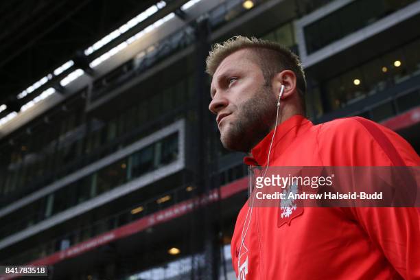 Jakub Blaszczykowski of Poland before the FIFA 2018 World Cup Qualifier between Denmark and Poland at Parken Stadion on September 1, 2017 in...